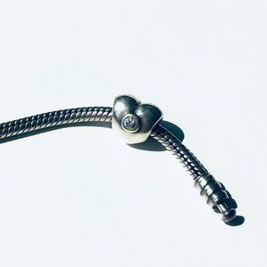 Authentic Pandora ♥️charm w/ cubic zirconia stone
